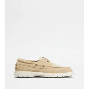 托德斯/Tod's Man BEIGE Scarpa da Barca in Pelle Scamosciata XXM59K0GZ10M8W11C606