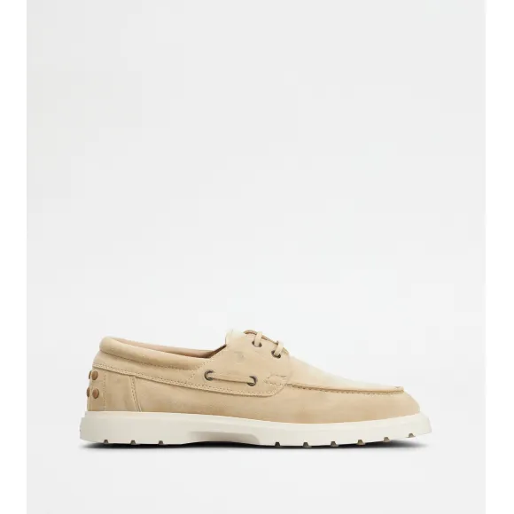 托德斯/Tod's Man BEIGE Scarpa da Barca in Pelle Scamosciata XXM59K0GZ10M8W11C606