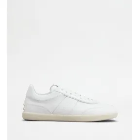 托德斯/Tod's 男人 白色 Tod's Tabs 皮革运动休闲鞋 XXM68C0DP30OV7B001