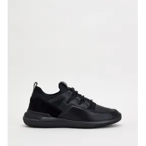 托德斯/Tod's 男人 黑色 No_Code 03 皮革拼织物运动休闲鞋 XXM91B0CA40MIA9998