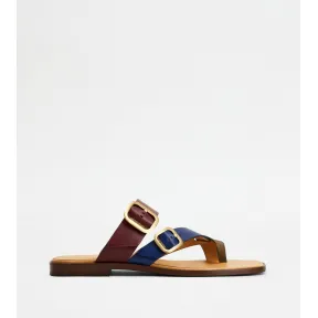 托德斯/Tod's Woman MULTICOLOUR Thongs in Leather XXW05G0FI40RAO41ZZCX