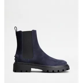 托德斯/Tod's Chelsea Boot Tod's en Ante AZUL MARINO Mujer XXW08J0GF90BYE36MU824