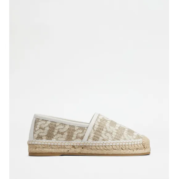 托德斯/Tod's 女人 彩色 Kate帆布拼皮革渔夫鞋 XXW08L0II00TI93Q71