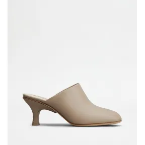 托德斯/Tod's 女人 灰色 皮革穆勒鞋 XXW19L0IJ40GOCB006