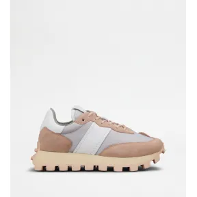 托德斯/Tod's 女人 彩色 绒面皮革拼织物运动休闲鞋 XXW25K0FL90PQ4GFWB