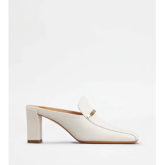 托德斯/Tod's Woman 白色 皮革裸跟鞋 XXW40L0IT70GOC40MB015