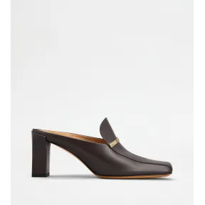 托德斯/Tod's Woman 棕色 皮革裸跟鞋 XXW40L0IT70SMX40S808