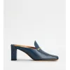 托德斯/Tod's Woman 藍色 皮革裸跟鞋 XXW40L0IT70SMX41MU828