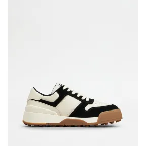 托德斯/Tod's 女人 彩色 绒面皮革拼光滑皮革运动休闲鞋 XXW51K0GH50QOMW465