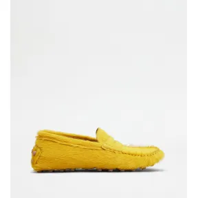 托德斯/Tod's Gommino Bubble in Pelle Effetto Cavallino GIALLO Donna XXW52K00010EJZ40MG407