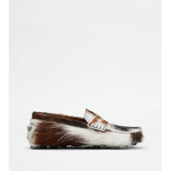 托德斯/Tod's 女人 拼色 马驹皮质感皮革豆豆鞋 XXW52K00010ELS0EK7