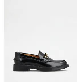 托德斯/Tod's Woman BLACK Loafers in Leather XXW59C0IS40SHA41B999