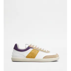 托德斯/Tod's Woman MULTICOLOUR Tod's Tabs Sneakers in Smooth Leather and Suede XXW68C0DP30RZQ42AQTY