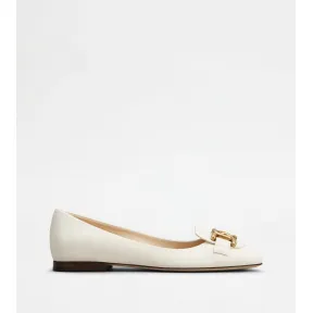 托德斯/Tod's Bailarina Kate en Piel CREMA Mujer XXW94K0IB70OON42C016