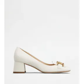 托德斯/Tod's 女人 奶油色 Kate皮革高跟鞋 XXW96K0IB80OONC016