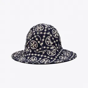 汤丽柏琦/Tory Burch T Monogram 双面结子绒渔夫帽 116303-405