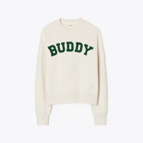 汤丽柏琦/Tory Burch Buddy 字样毛圈布圆领衫 136463-041
