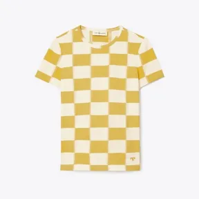 汤丽柏琦/Tory Burch 棋盘格纹 T 恤 137208-701