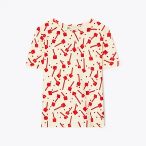 汤丽柏琦/Tory Burch 棒棒糖印花 T 恤 142167-253