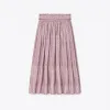汤丽柏琦/Tory Burch 花卉印花褶裥半裙 145226-658