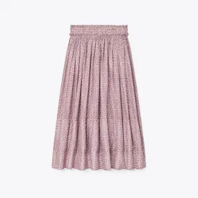 汤丽柏琦/Tory Burch 花卉印花褶裥半裙 145226-658