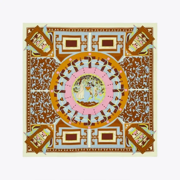 汤丽柏琦/Tory Burch 希腊花园印花大方巾 145861-200