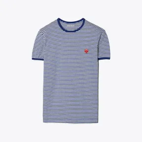 汤丽柏琦/Tory Burch 条纹滚边 T 恤 75088-168