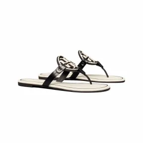 汤丽柏琦/Tory Burch  小牛皮鞋面，橡胶鞋底 拖鞋 75428-001