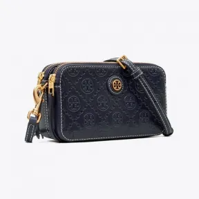 汤丽柏琦/Tory Burch T Monogram Leather 双拉链迷你包 80535-458