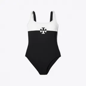 汤丽柏琦/Tory Burch Color-Blocked Logo 泳衣 81806-011