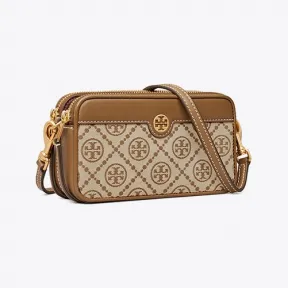 汤丽柏琦/Tory Burch T Monogram 提花双拉链迷你包 82240-371