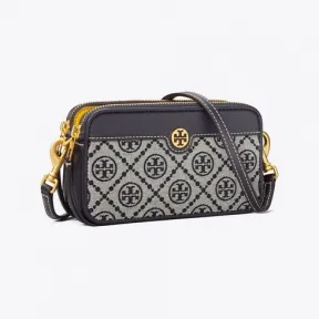汤丽柏琦/Tory Burch T Monogram 提花双拉链迷你包 82240-405