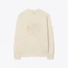 汤丽柏琦/Tory Burch 厚实棉质毛圈布心形 Logo 圆领衫 83227-110