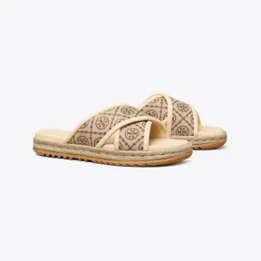 汤丽柏琦/Tory Burch T Monogram 十字形渔夫拖鞋 89363-200