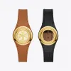 汤丽柏琦/Tory Burch Miller双T Logo可替换皮表带石英手表 TBW6211-000