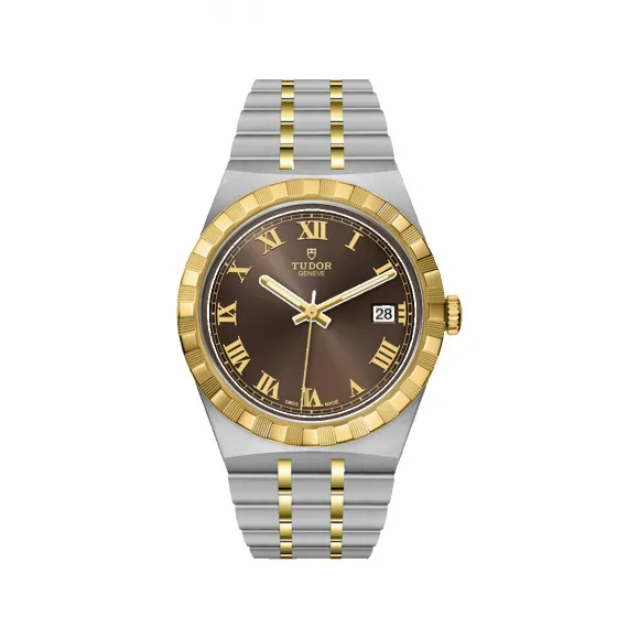 帝舵/Tudor 帝舵皇家系列 38MM 磨光及磨砂钢表壳 自动机械机芯 男表 M28503-0007