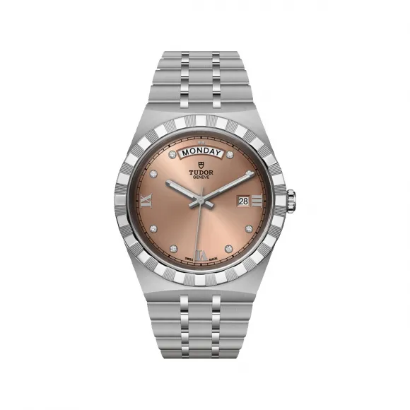 帝舵/Tudor 帝舵皇家系列 41MM 磨光及磨砂钢表壳 自动机械机芯 男表 M28600-0011