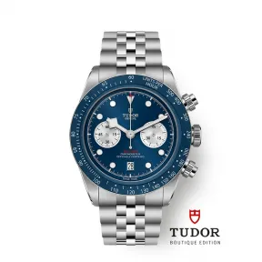 帝舵/Tudor 碧湾计时型 41MM 磨光及磨砂316L不锈钢表壳 自动机械机芯 男表 M79360B-0002
