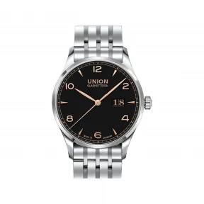 宇联/Union Glashuette 诺拉敏斯 40MM 钢 银色 自动机械机芯 男表 D005.426.11.057.01