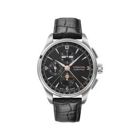 宇联/Union Glashuette BELISAR 系列 42 MM 316L 精钢 自动机械机芯 男表 D014.425.16.057.01