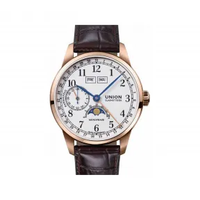 宇联/Union Glashuette 1893 41MM 18k金 金色 自动机械机芯 男表 D903.458.76.017.00