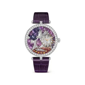 梵克雅宝/Van Cleef & Arpels 非凡表盘系列 41 MM 18K白金表壳 手动上链机械机芯（Q474），38小时动力储存 男表 VCARPERB00