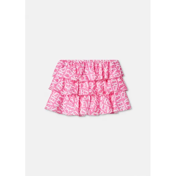 范思哲/Versace 儿童女孩系列 Logo Kids层叠裙 1007749-1A05196-5P110