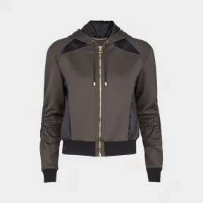 范思哲/Versace 抽绳V字罗纹连帽衫 - 黑色 家居服 A77841-A218183_A2178