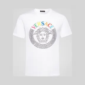 范思哲/Versace 彩色美杜莎Logo T恤 A82933-A224589_A001