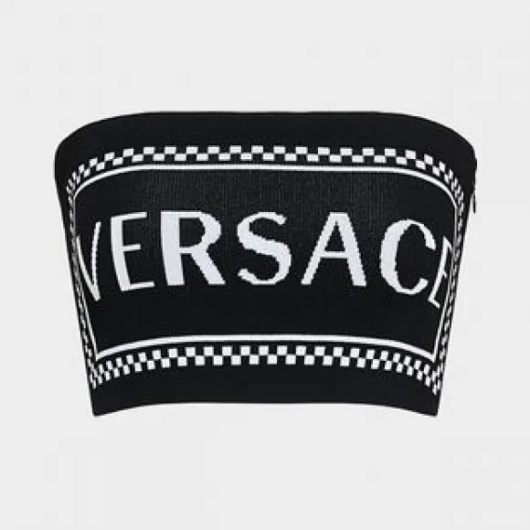 范思哲/Versace 90年代复古风Logo无钢圈文胸 A83016-A229981_A1008