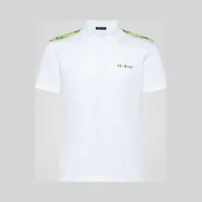 范思哲/Versace Fluo Barocco贴饰Polo衫 A83079-A230670_A001