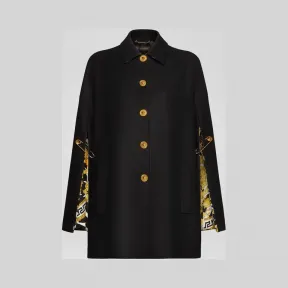 范思哲/Versace Savage Barocco印花带衬斗篷 A83993-A108037_A1008