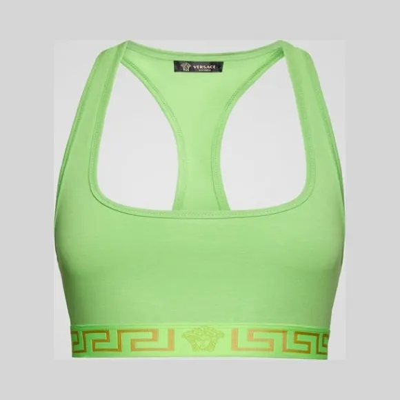 范思哲/Versace 希腊回纹镶边运动文胸 AUD01039-AC00058_A1523