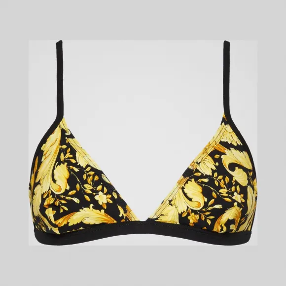 Versace  Barocco印花三角形文胸 AUD03068-A233294_A7900